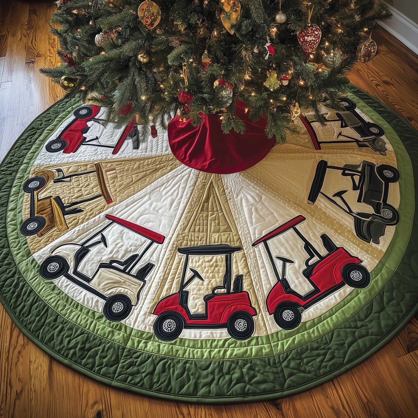 Greenside Quilted Tree Skirt GFTOTP13618