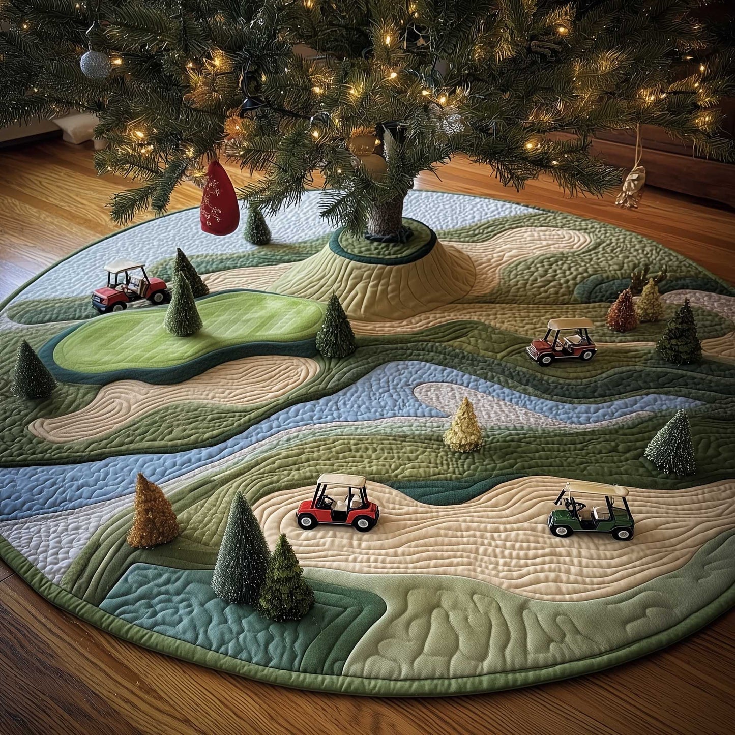 Greenside Quilted Tree Skirt GFTOTP13620