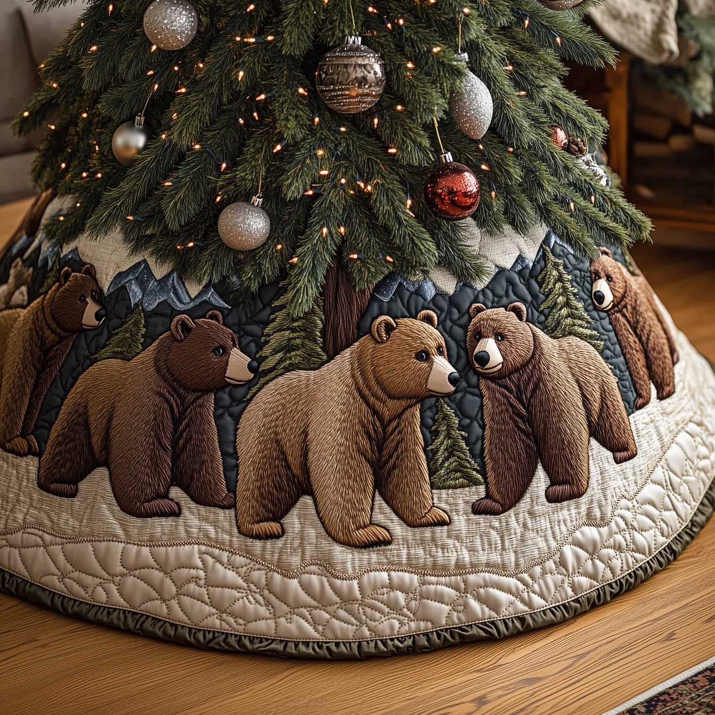 Woodland Wanderer Quilted Tree Skirt GFTOTP13663