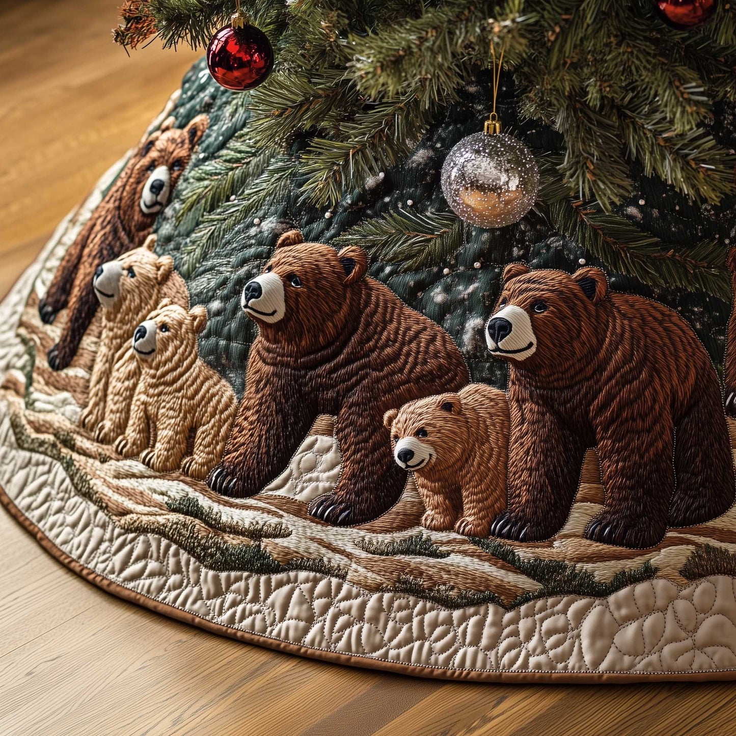 Woodland Wanderer Quilted Tree Skirt GFTOTP13664