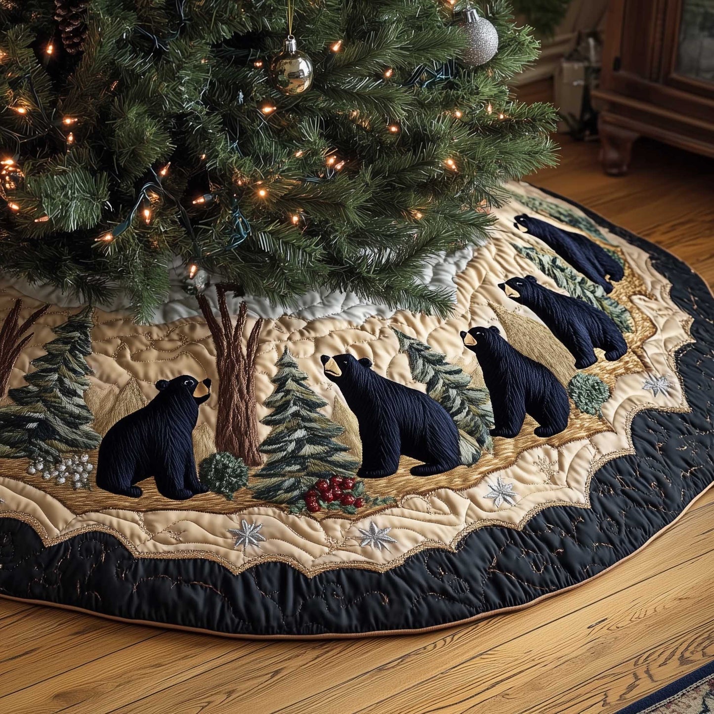 Woodland Wanderer Quilted Tree Skirt GFTOTP13665