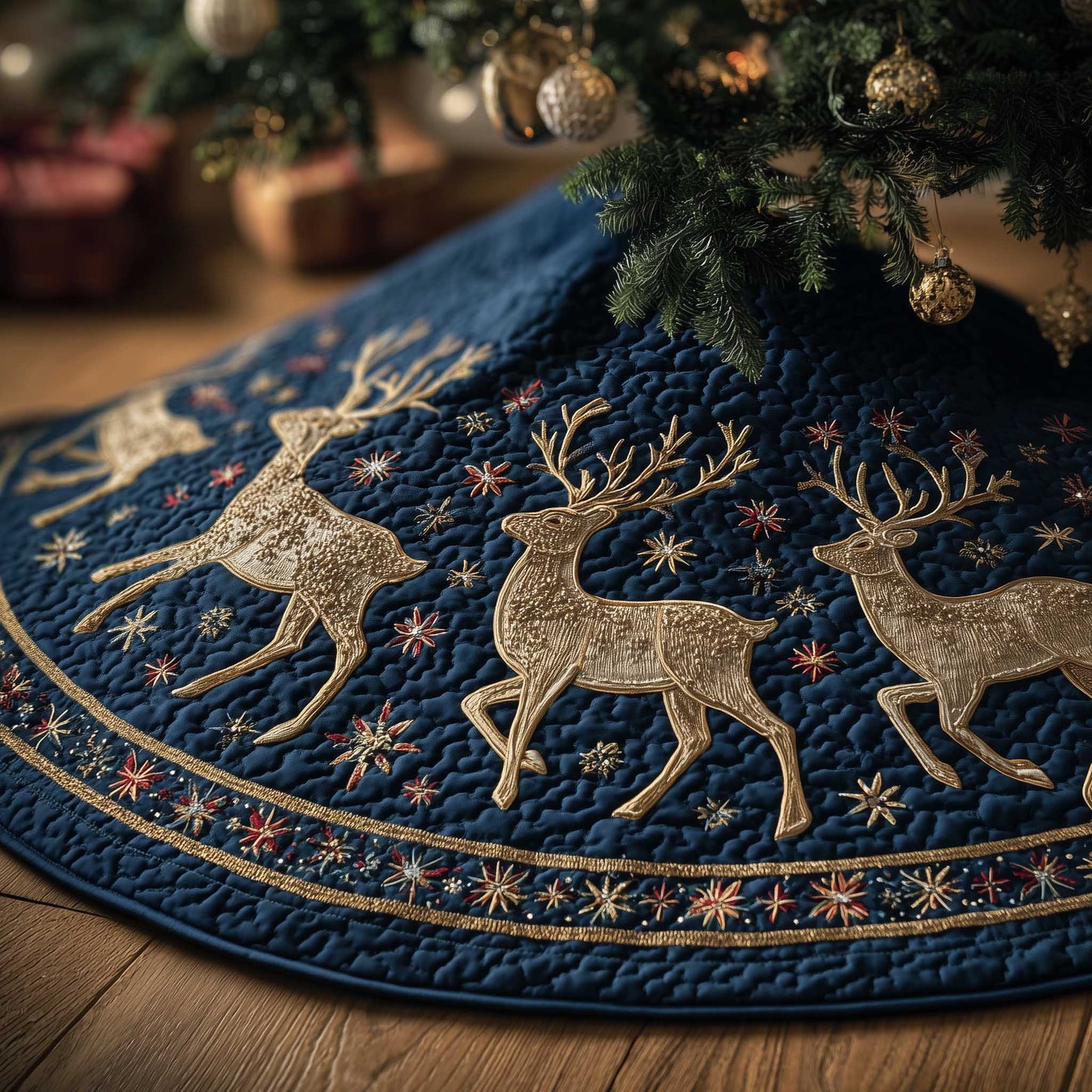Woodland Grace Quilted Tree Skirt GFTOTP13679