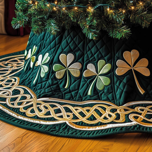 Irish Shamrock Quilted Tree Skirt GFTOTP13686