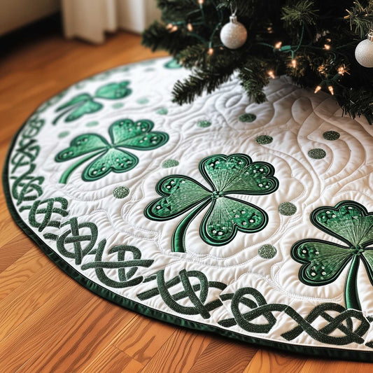 Irish Shamrock Quilted Tree Skirt GFTOTP13689