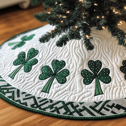 Irish Shamrock Quilted Tree Skirt GFTOTP13690