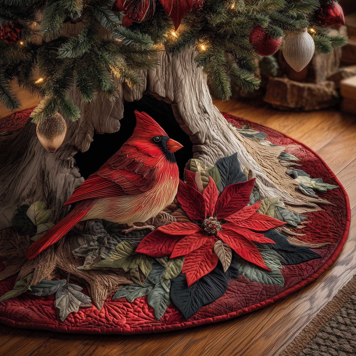 Woodland Charm Quilted Tree Skirt GFTOTP13702