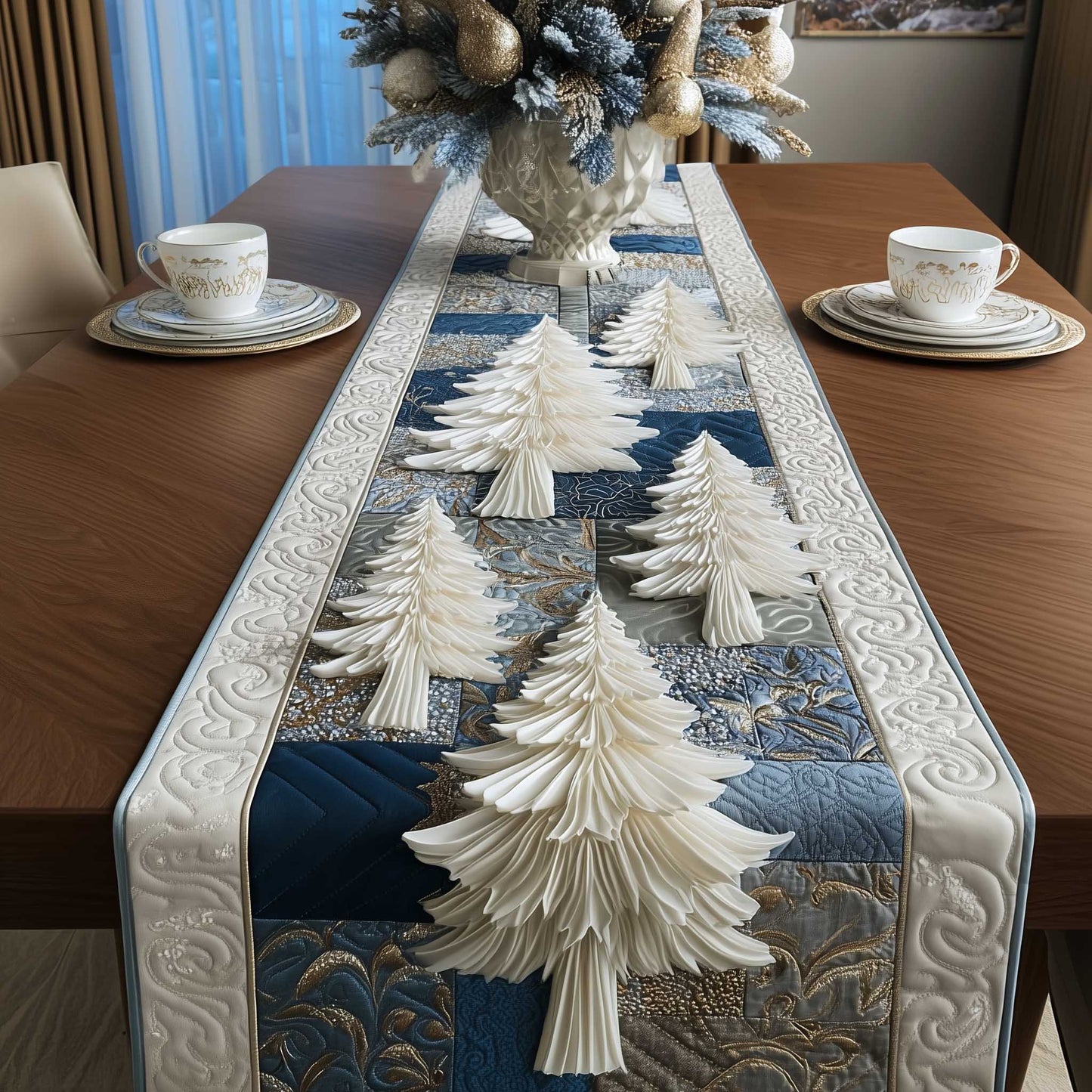 Christmas Tree Quilted Table Runner GFTOTP13721