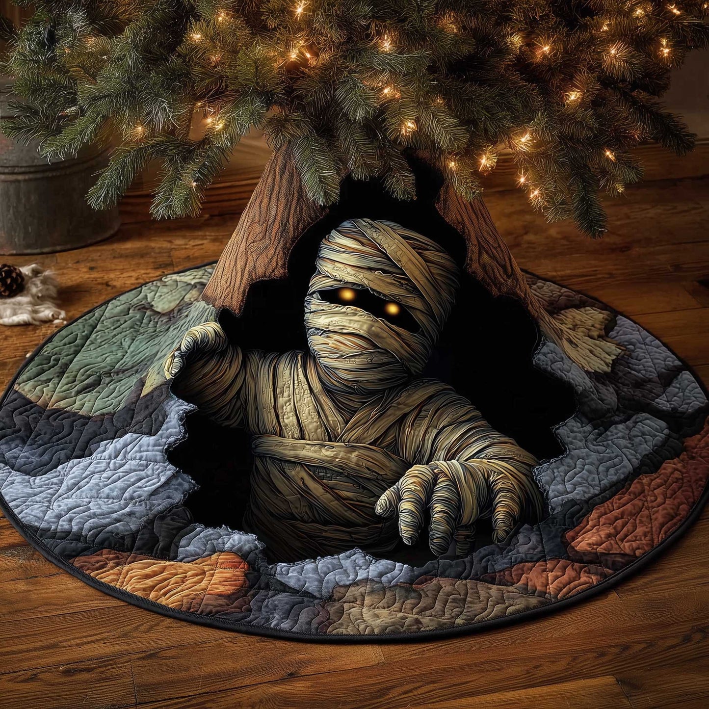Spooky Shadows Quilted Tree Skirt GFTOTP13727