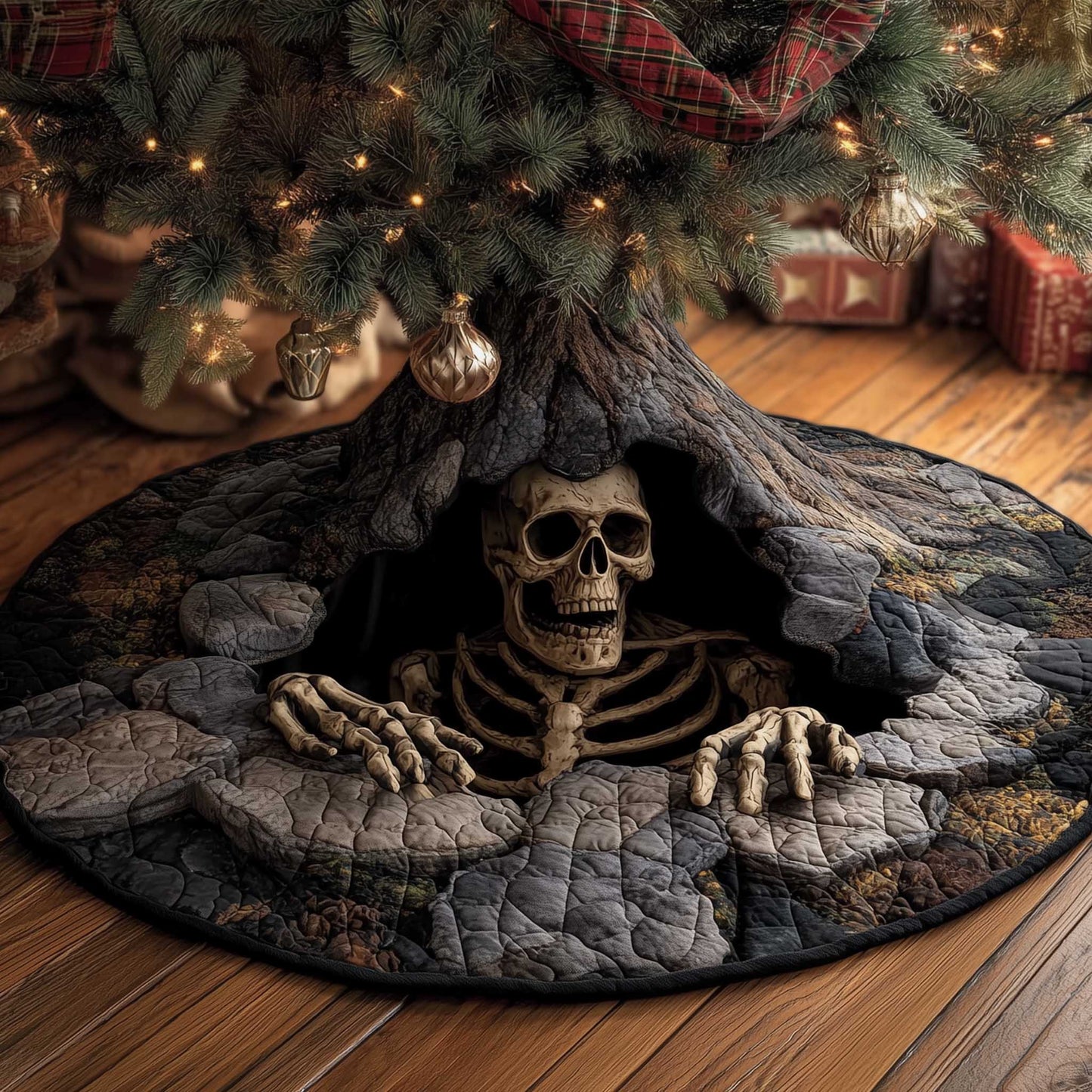 Spooky Shadows Quilted Tree Skirt GFTOTP13728