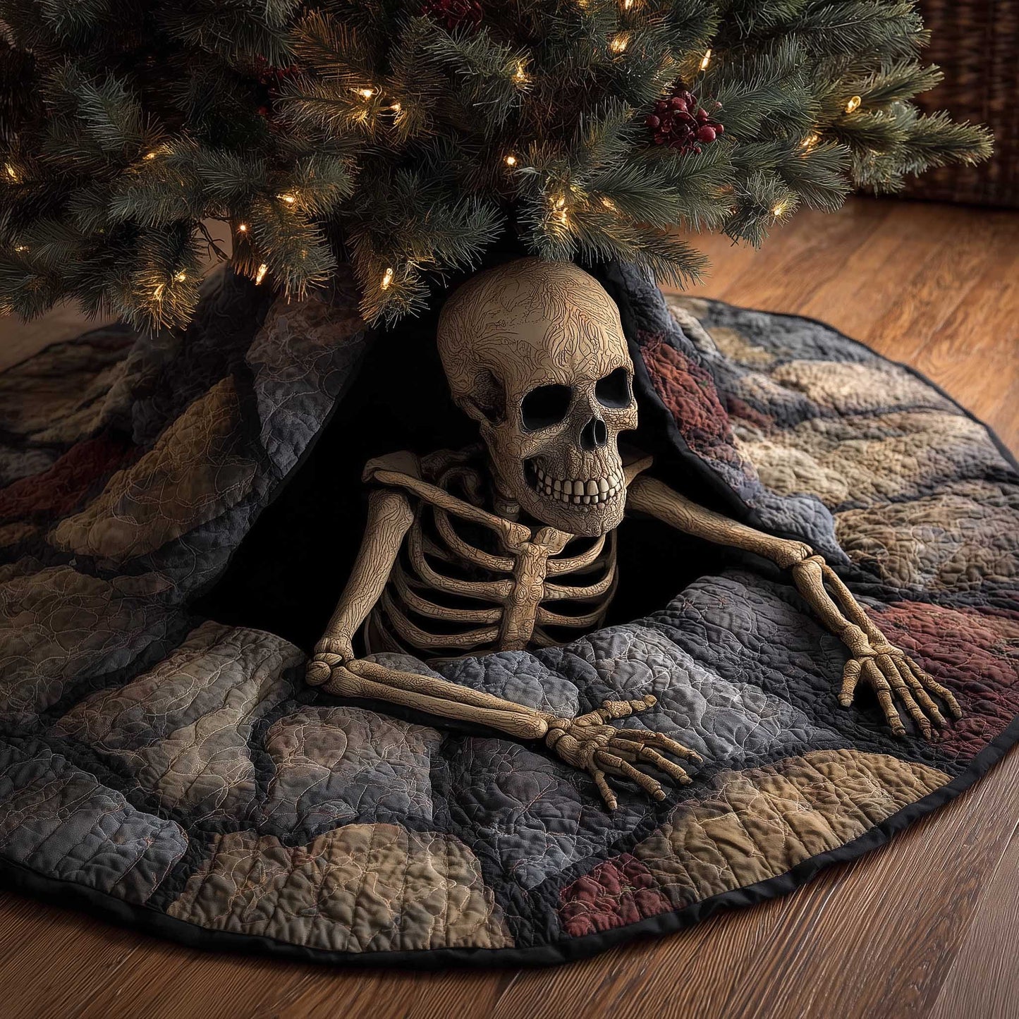 Spooky Shadows Quilted Tree Skirt GFTOTP13730