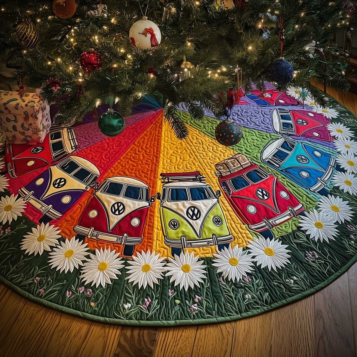 Hippie Holiday Quilted Tree Skirt GFTOTP13733