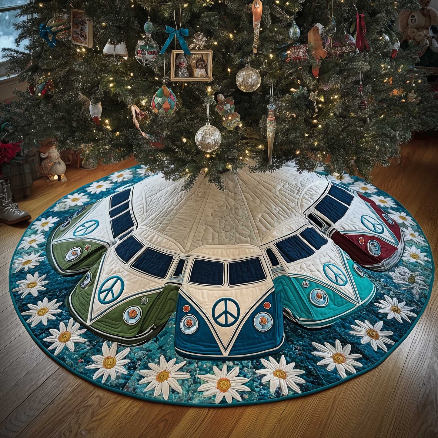 Hippie Holiday Quilted Tree Skirt GFTOTP13735