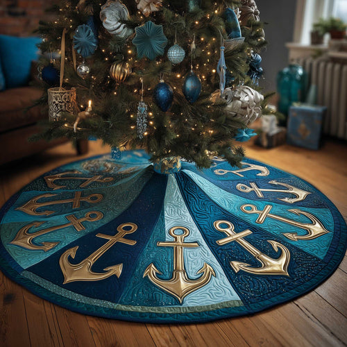 Nautical Anchor Quilted Tree Skirt GFTOTP13739
