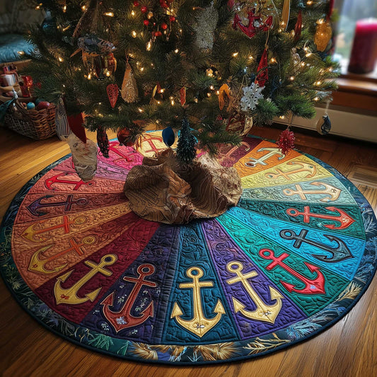 Nautical Anchor Quilted Tree Skirt GFTOTP13742