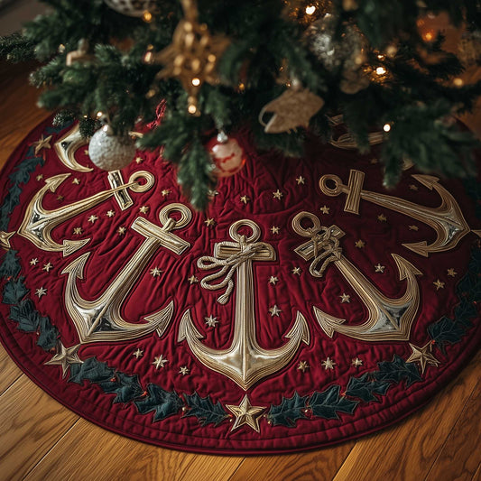 Nautical Anchor Quilted Tree Skirt GFTOTP13743