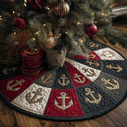 Nautical Anchor Quilted Tree Skirt GFTOTP13744