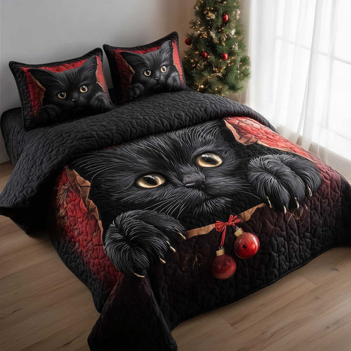 Yuletide Meow Duvet Cover Set GFTOTP13746