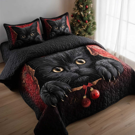 Yuletide Meow Duvet Cover Set GFTOTP13746