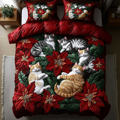 Yuletide Meow Duvet Cover Set GFTOTP13748