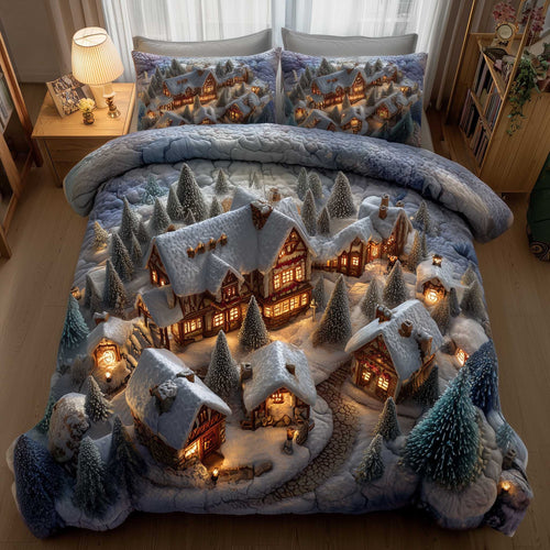 Holiday Townscape Duvet Cover Set GFTOTP13760