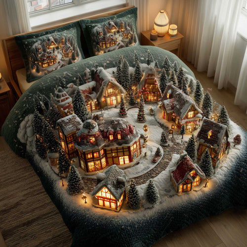 Holiday Townscape Duvet Cover Set GFTOTP13762