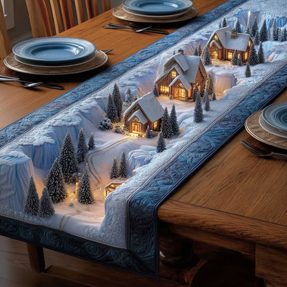 Holiday Townscape Quilted Table Runner GFTOTP13765