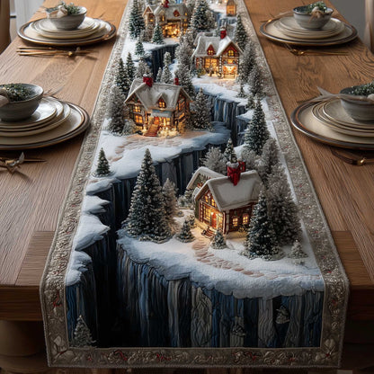 Holiday Townscape Quilted Table Runner GFTOTP13768