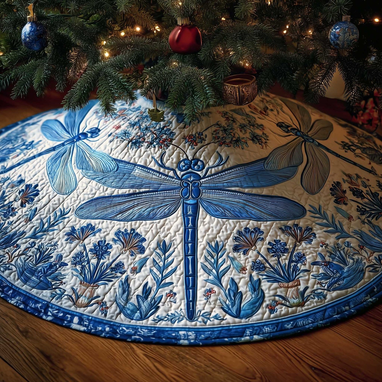 Enchanted Wings Quilted Tree Skirt GFTOTP13774