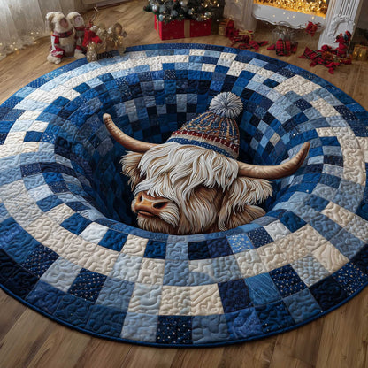 Frosted Homestead Quilted Round Mat GFTOTP13780
