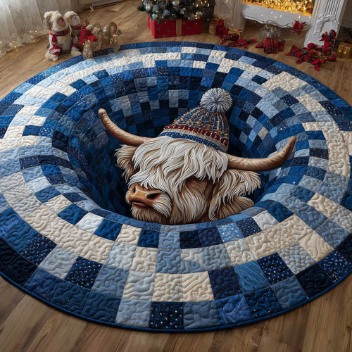 Frosted Homestead Quilted Round Mat GFTOTP13780