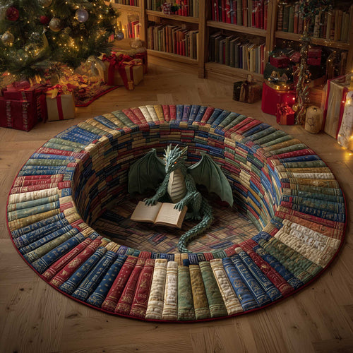 Literary Escape Quilted Round Mat GFTOTP13783