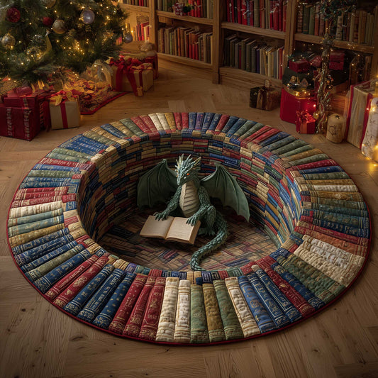 Literary Escape Quilted Round Mat GFTOTP13783