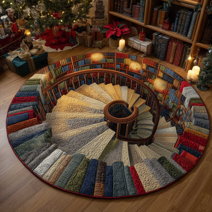 Literary Escape Quilted Round Mat GFTOTP13786