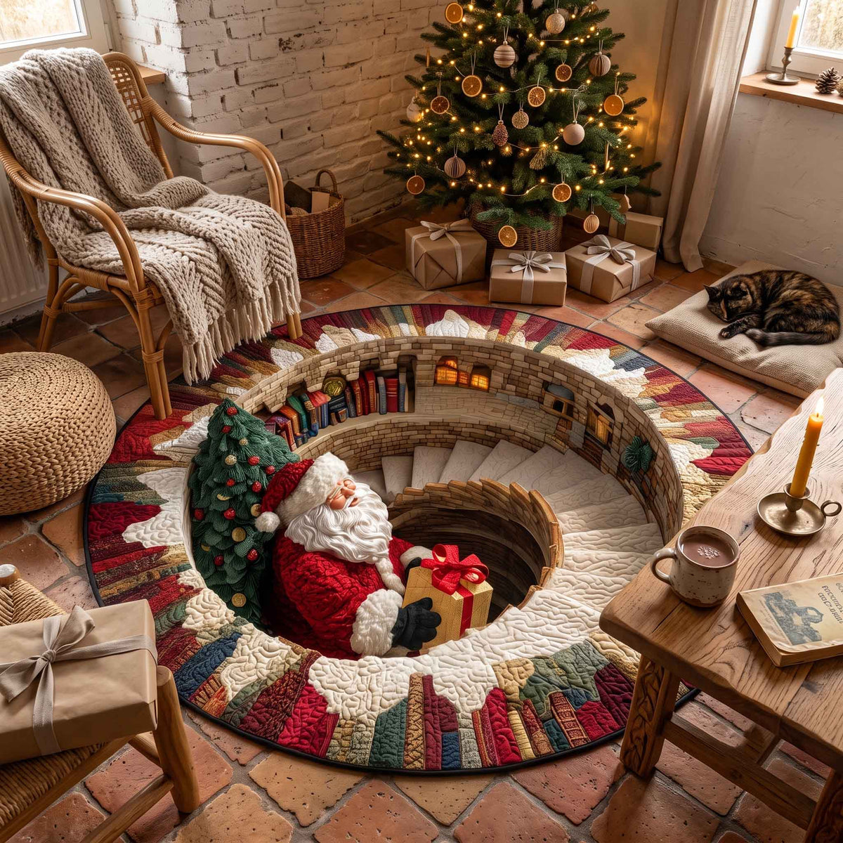 Jolly Workshop Quilted Round Mat GFTOTP13788