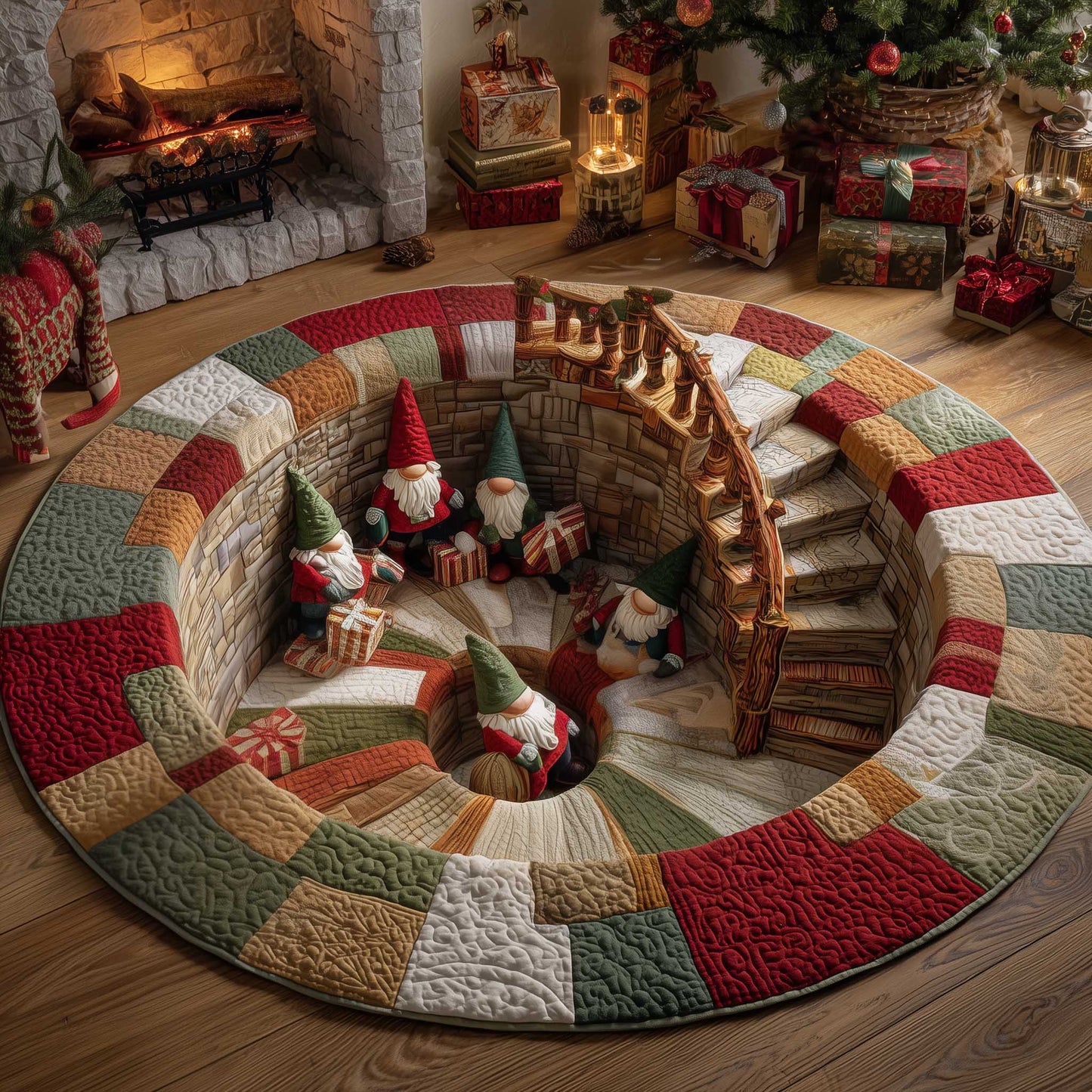 Jolly Workshop Quilted Round Mat GFTOTP13791