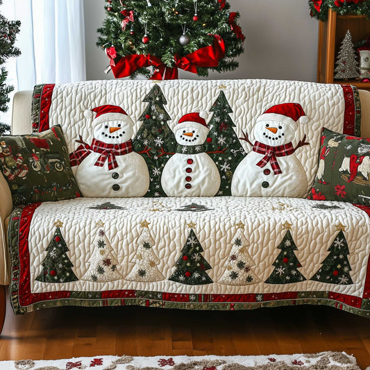 Holiday Glow Quilted Sofa Cover GFTOTP13801