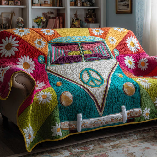 Hippie Van Quilted Sofa Cover GFTOTP13821
