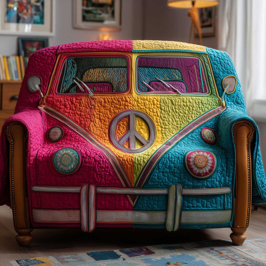 Hippie Van Quilted Sofa Cover GFTOTP13823