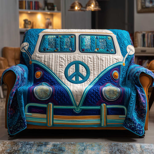 Hippie Van Quilted Sofa Cover GFTOTP13825