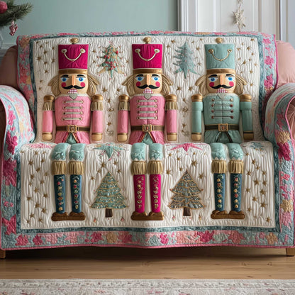 Festive Soldier Quilted Sofa Cover GFTOTP13853