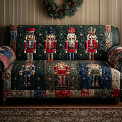 Festive Soldier Quilted Sofa Cover GFTOTP13854