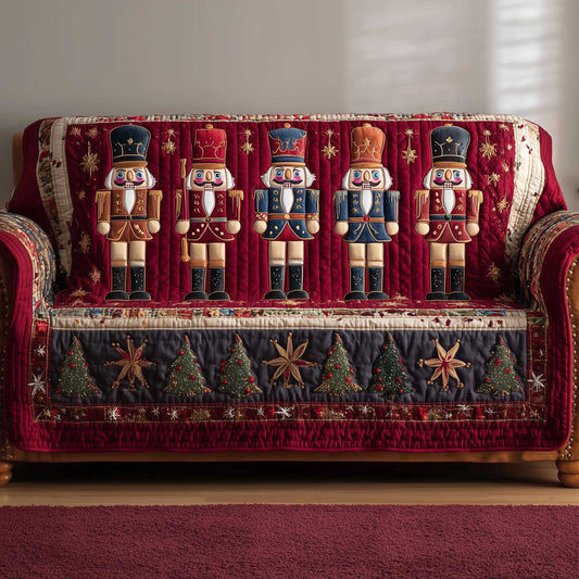 Festive Soldier Quilted Sofa Cover GFTOTP13855