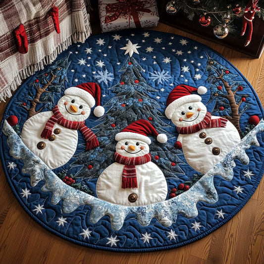 Holiday Glow Quilted Round Mat GFTOTP13861