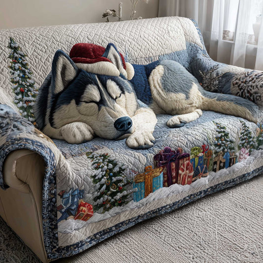 Jolly Husky Quilted Sofa Cover GFTOTP13865