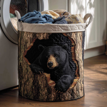 Woodland Charm Quilted Laundry Basket GFTOTP13881