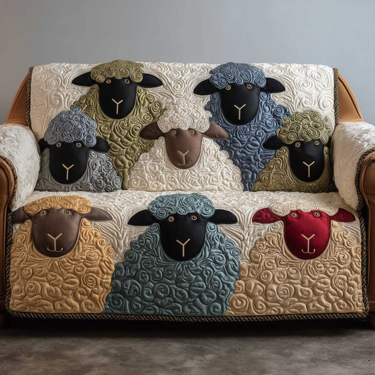 Quirky Pasture Quilted Sofa Cover GFTOTP13895