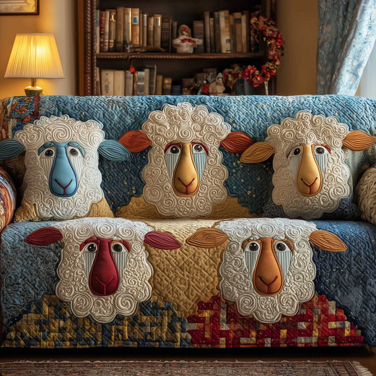 Quirky Pasture Quilted Sofa Cover GFTOTP13897