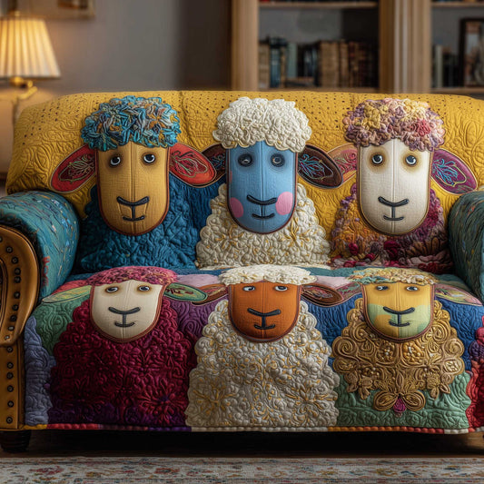 Quirky Pasture Quilted Sofa Cover GFTOTP13898