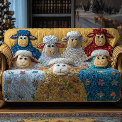 Quirky Pasture Quilted Sofa Cover GFTOTP13899