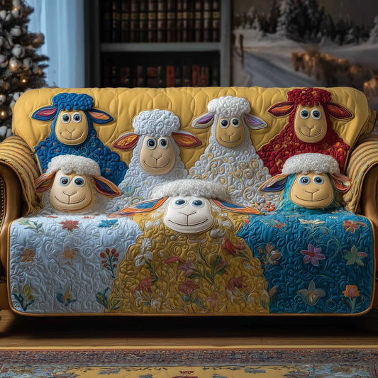 Quirky Pasture Quilted Sofa Cover GFTOTP13899